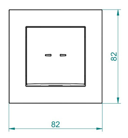 Одноклавішний прохідний вимикач Elektro-Plast Carla 1725-10 з підсвічуванням (білий) - фото №2