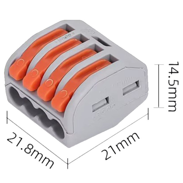 Универсальная клемма TOSUNlux PCT-214 32А 400В (6931934213164) - фото №1