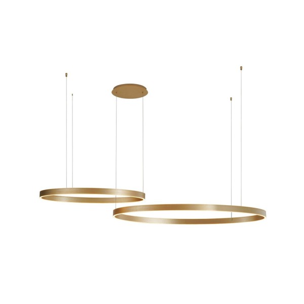 Люстра Zuma Line 250067-GD Isak LED 1x100W 3000K 2500Lm IP20 золотая (5907925003541)