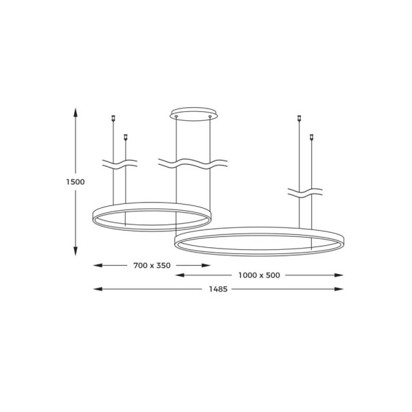 Люстра Zuma Line 250067-GD Isak LED 1x100W 3000K 2500Lm IP20 золотая (5907925003541) - фото №2
