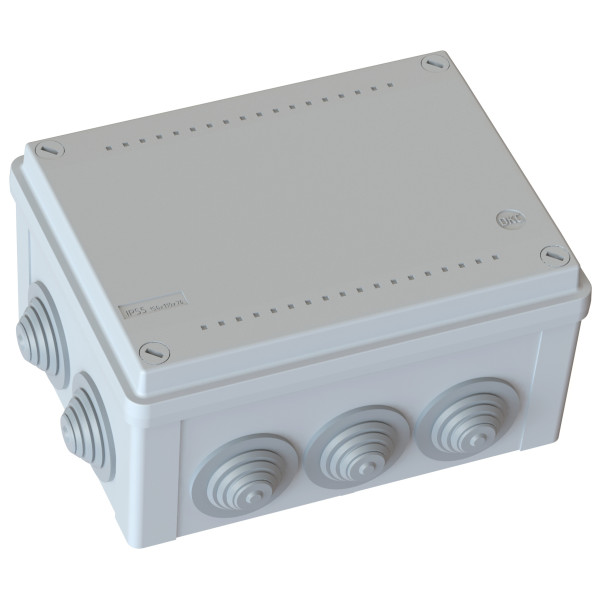 Коробка ответвительная DKC 54200 240х190х90мм с кабельными вводами IP55 - фото №1