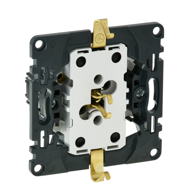 Механизм двойной розетки (монтаж в однопостовую коробку) Legrand Valena In`Matic