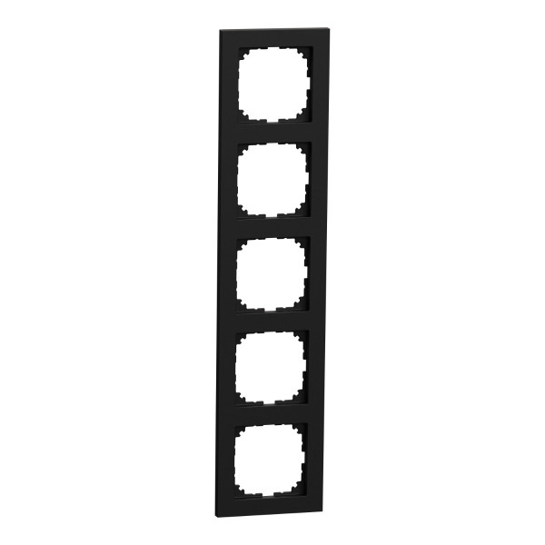 П'ятимісна рамка Schneider Electric M-Pure Ocean Plastic MEG4050-3603 чорна матова - фото №1