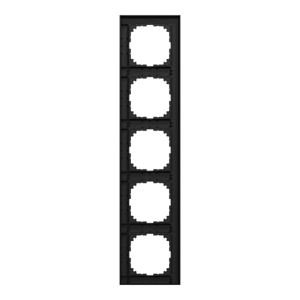 П'ятимісна рамка Schneider Electric M-Pure Ocean Plastic MEG4050-3603 чорна матова - фото №2