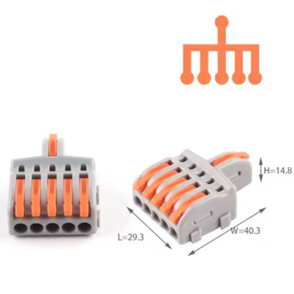 Проходная клемма TOSUNlux PCT-15 32А 400В (6931934238440) - фото №1