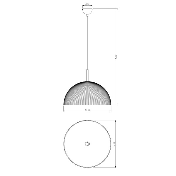 Подвесной светильник, люстра Zuma Line 5905316692992 Isluna E27 1x40W IP20 серый - фото №1