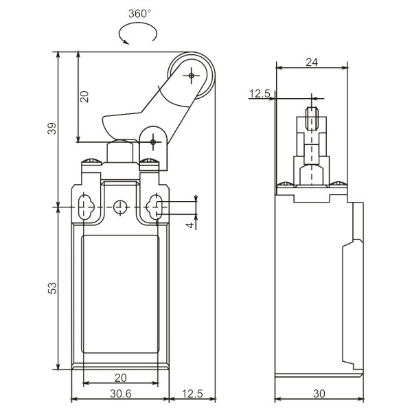 Кінцевий вимикач Promfactor FLS15M36P65 - фото №1