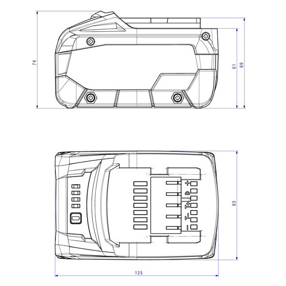 Аккумуляторная батарея Metabo LiHD 18В 8Ач вторая генерация (625369000) - фото №2