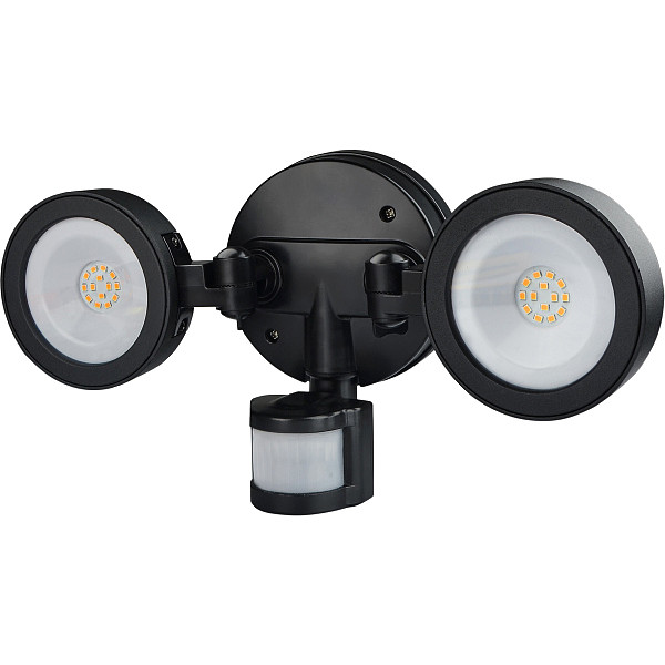 Светильник с датчиком движения Аско-Укрем СДР-64 20Вт 3800-4250K черный (A0220010044) - фото №1