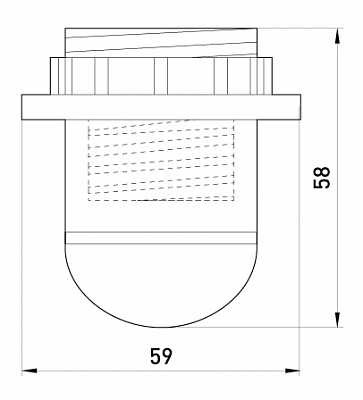 Патрон E.Next s9100007 Е27 с гайкой черный - фото №1