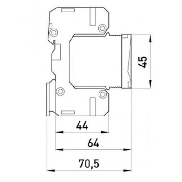 Комбинированное устройство защиты от импульсных перенапряжений E.next 82.009 e.POII.3 - фото №2