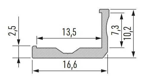 Профиль для светодиодной ленты Lumines F белый - фото №3