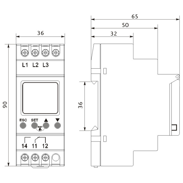 Реле контролю напруги Promfactor FRV15 3 - фото №1
