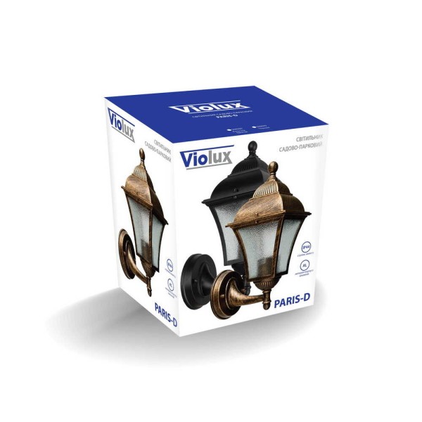 Светильник садово-парковый Violux Paris-D античная бронза 60W Е27 IP44 ( 500060 ) - фото №2