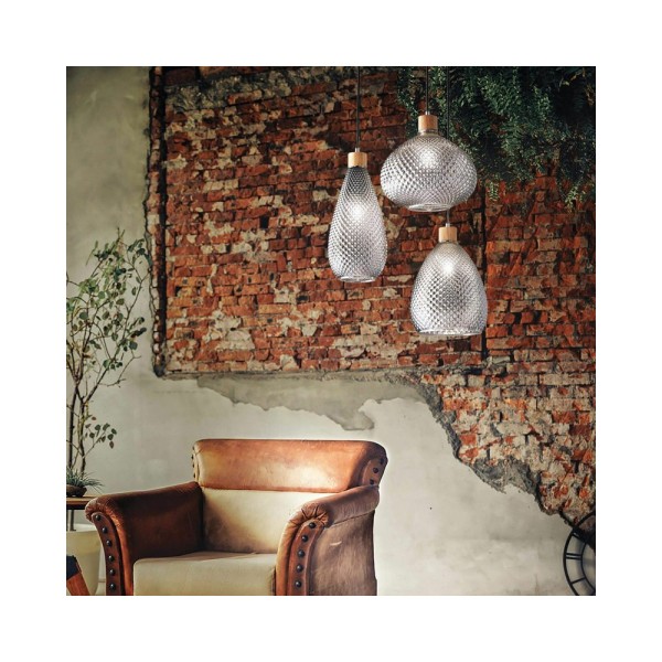 Підвісний світильник, люстра Ideal Lux 238920 Bergen-3 SP1 - фото №1