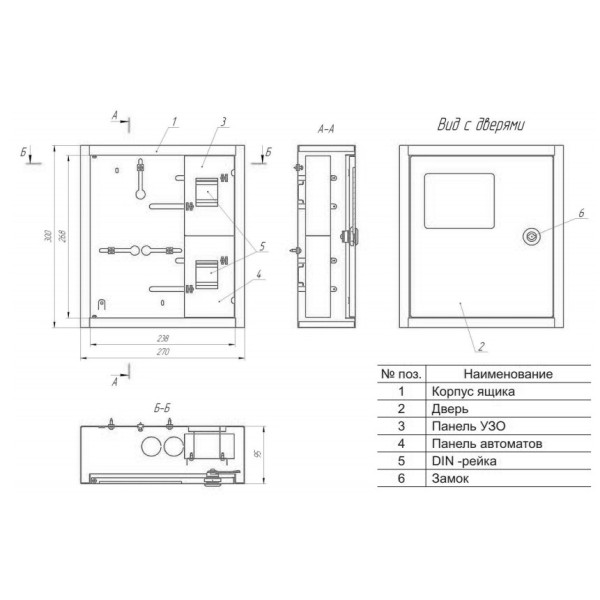 Корпус учета и распределения ЯУР-1Н-4Э стандарт - фото №3
