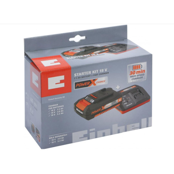 Набір з акумулятора та зарядного пристрою EINHELL 4512097 18В 2.5Ач PXC Starter Kit - фото №3