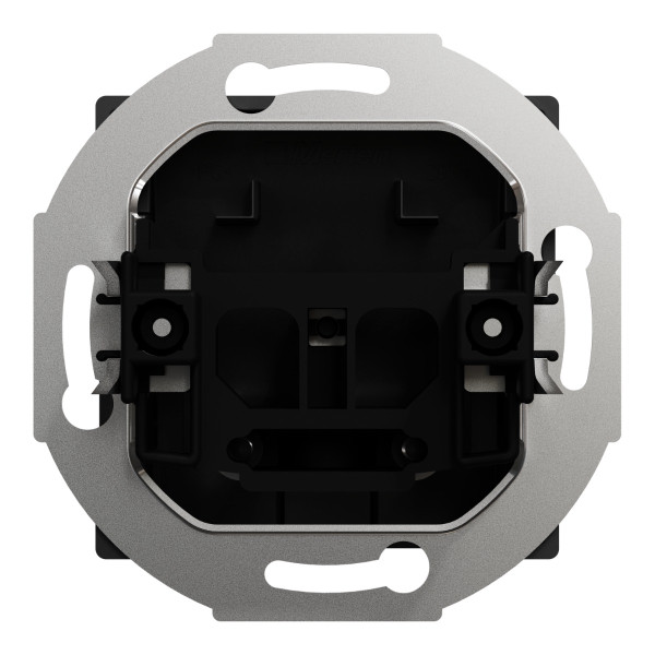 Центральная плата с кабельным отверстием Merten System M, MEG4071-0403 черный матовый - фото №1