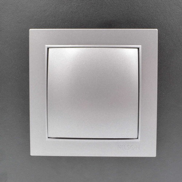 Выключатель Nilson Thor серебро 1кл ( 27131001 ) - фото №3