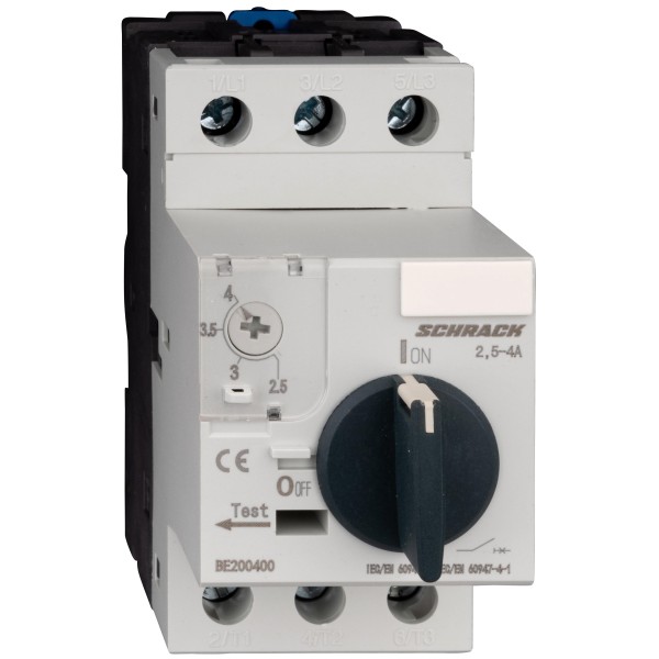 Автомат захисту двигуна Schrack BE200400 2,5-4А 3P