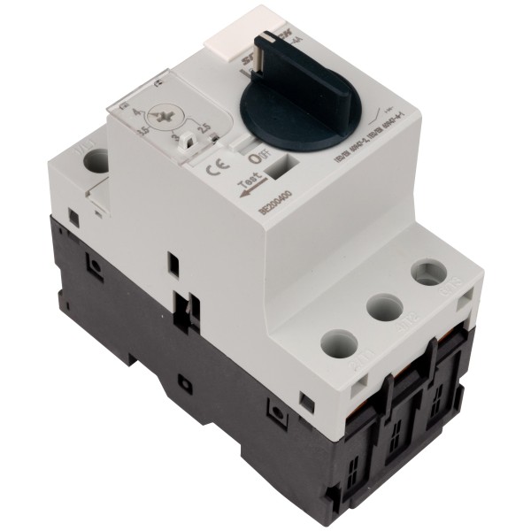 Автомат захисту двигуна Schrack BE200400 2,5-4А 3P - фото №2