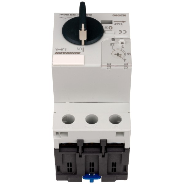 Автомат захисту двигуна Schrack BE200400 2,5-4А 3P - фото №5