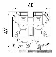 Наборная клеммная колодка E.Next e.tc.din.pro.4 на DIN-рейке (p049002) - фото №2