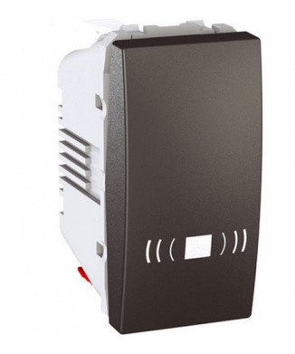 Выключатель кнопочный с символом «Звонок» графит Schneider Electric