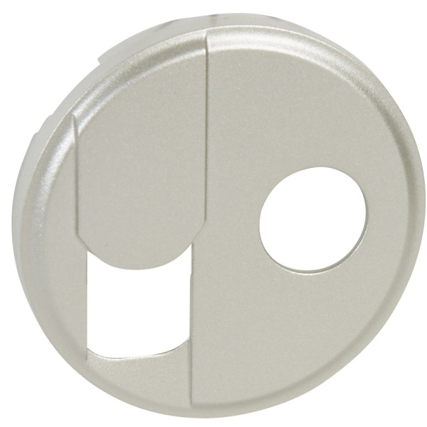 Накладка RJ-45 и TV розетки Legrand Celiane (068539) тип F (титан)