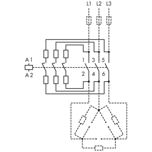 Контактор для конденсаторів Schrack LA3K3233 220-240В 1НО 25кВАр 3P - фото №1