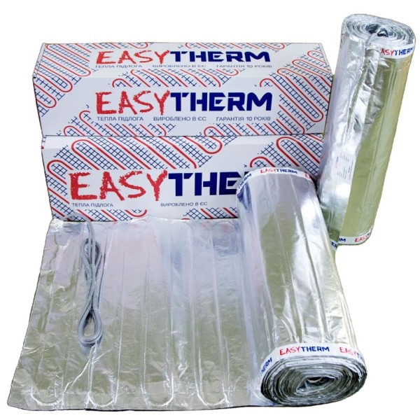 Нагревательный двухжильный мат EasyTherm с фольгой EMF 5.00 10м 10м - фото №1