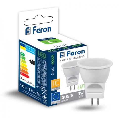 Світлодіодна лампа Feron 4750 LB-271 4000К MR11 G5.3 - фото №1