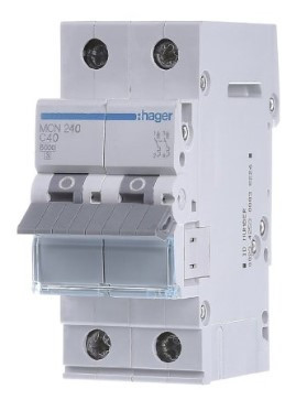 Автоматический выключатель Hager MCN240 6кА C 40A 2P