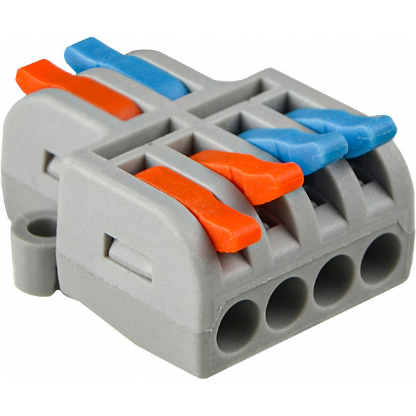 Проходная клемма Аско-Укрем DB-42 серая (A0130010118)