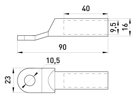 Медно-алюминиевый кабельный наконечник E.Next e.end.stand.ca.dtl.1.50 (s038005) - фото №1