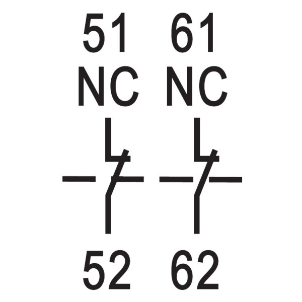 Додатковий фронтальний контакт Schrack LZZCH002 2НЗ для Cubico Classic - фото №2