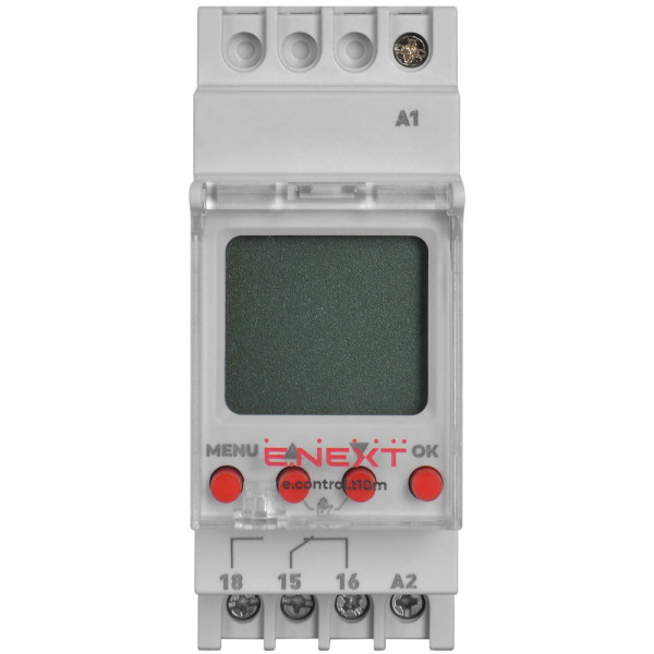 Астрономічний таймер E.Next e.control.t10m одноканальний (i0310035) - фото №1