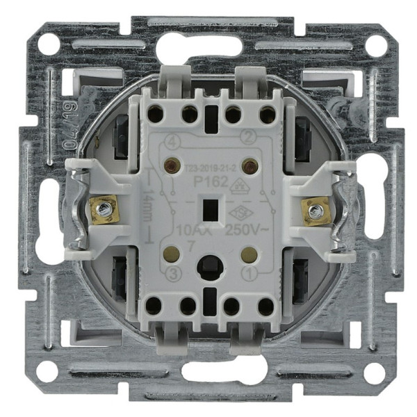 Перемикач перекр. без рамки алюміній Asfora, EPH0500161 - фото №3