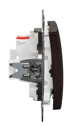 Двоклавішний вимикач Schneider Electric Sedna Design & Elements з підсвіткою венге SDD181105L - фото №2