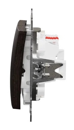 Двоклавішний вимикач Schneider Electric Sedna Design & Elements з підсвіткою венге SDD181105L - фото №3