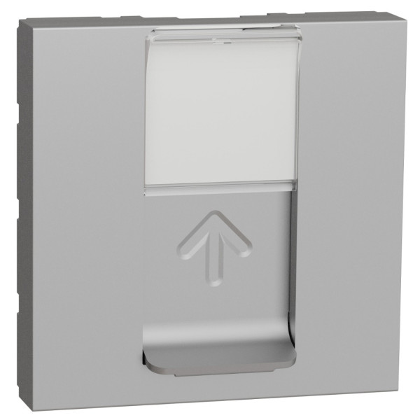 Накладка для розетки RJ45 Schneider Electric NU941130 2М (алюміній)