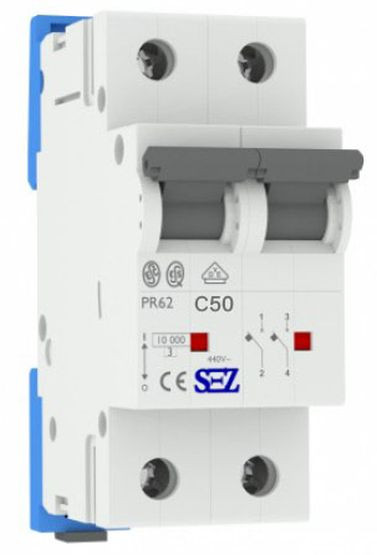 Двухполюсный автомат SEZ 62 C 50А 2P (PR62C50A)