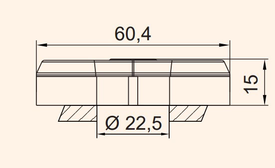 Сдвоенная кнопка-модуль «ON/OFF» с подсветкой ETI 004771393 EGTI-S (бесцветная) - фото №1