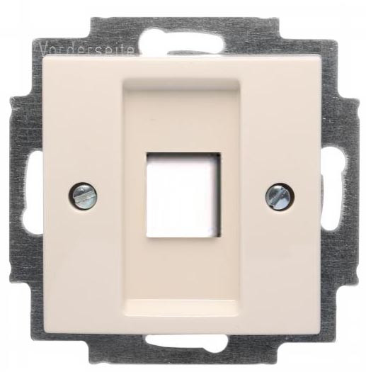 Накладка комп'ютерної розетки ABB Basic 55 2561-92-507 (слонова кістка)