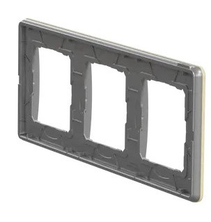 Потрійна рамка Schneider Electric Sedna Elements береза SDD380803 - фото №2