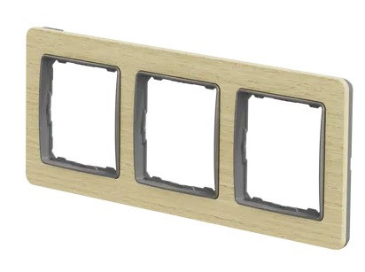 Потрійна рамка Schneider Electric Sedna Elements береза SDD380803 - фото №4