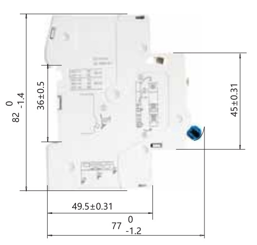 Сигнальный дополнительный контакт Chint XF9J для NB1, NBH8, NB1L (184996) - фото №2