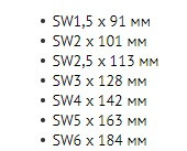 Набор шестигранных длинных ключей Wiha W03878 со сферической головкой (7шт) - фото №2