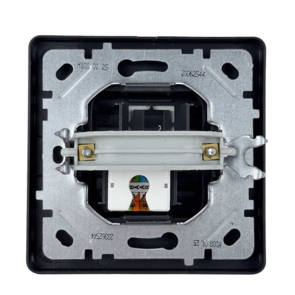 Розетка Nilson Selene антрацит комп'ютерна CAT5e RJ45 ( 23362544 ) - фото №2