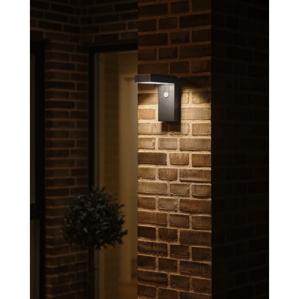 Уличный светильник на солнечной батарее Nordlux 2118231003 Alya LED 1x5W 3000K 400Lm IP44 черный - фото №1